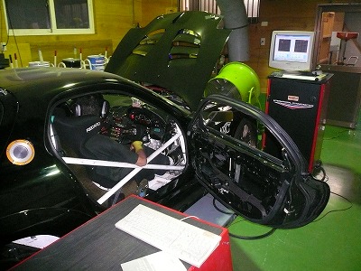 クリックすると拡大します。 FD3S用 BBHF(ボールベアリングハイフロータービン)ダイノセッティング
