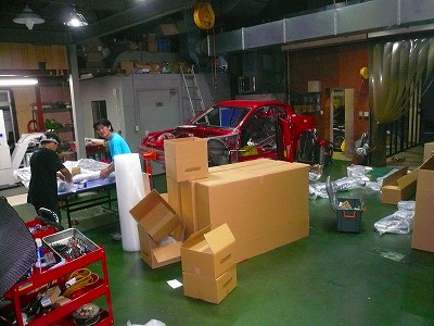 クリックすると拡大します。 SA千葉長沼 イベント準備 積み込み