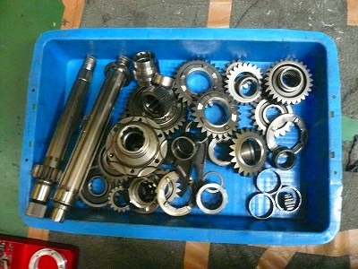 クリックすると拡大します。 ギヤBOX レシオ点検